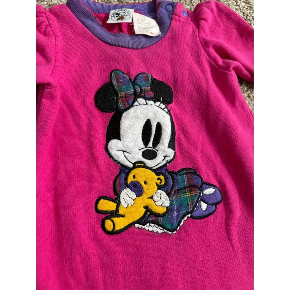 Vintage Disney Mickey & Co‎ Minnie Mouse Romper Jumpsuit 3-6M